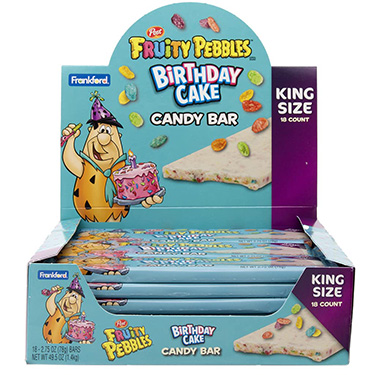 Fruity Pebbles Birthday Cake Candy Bar King Size 18ct